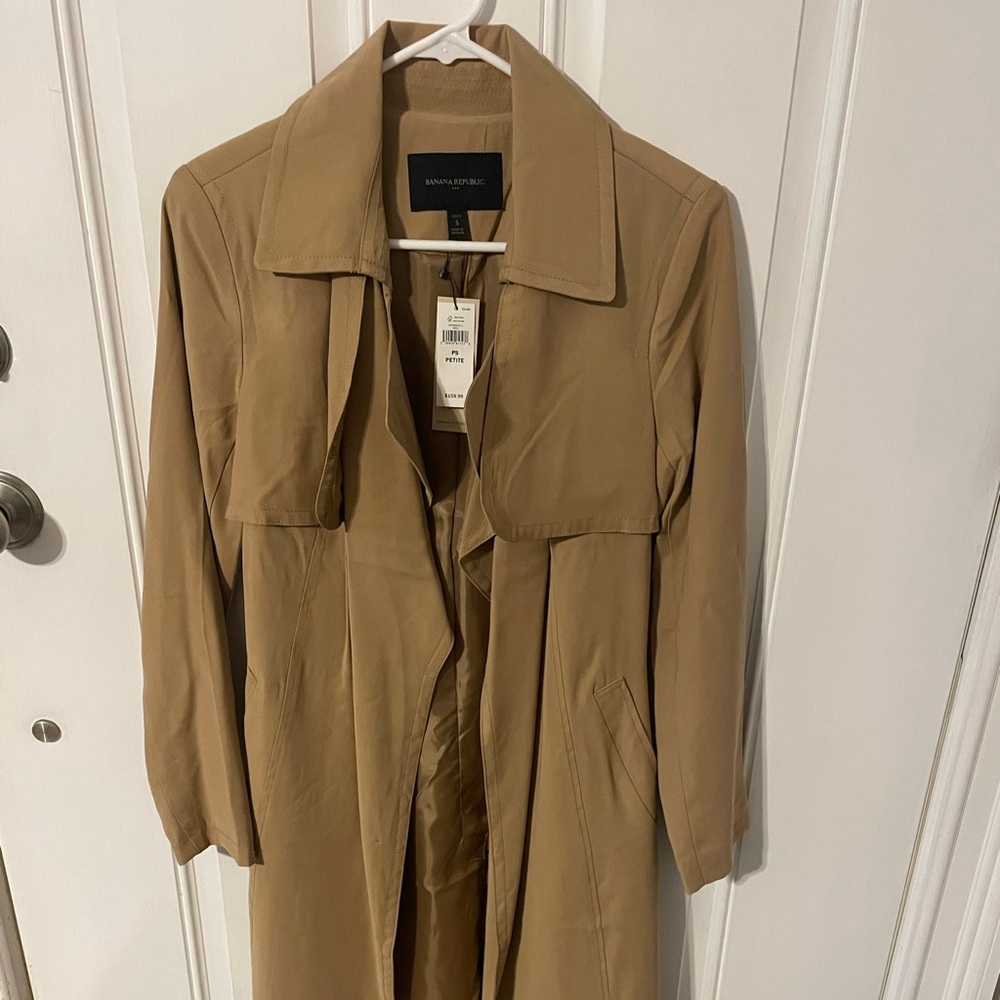 Banana Republic classic trench coat NWT sz petite small